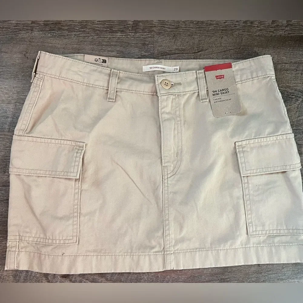 Levi's '94 Cargo Twill Mini Skirt- Size 29